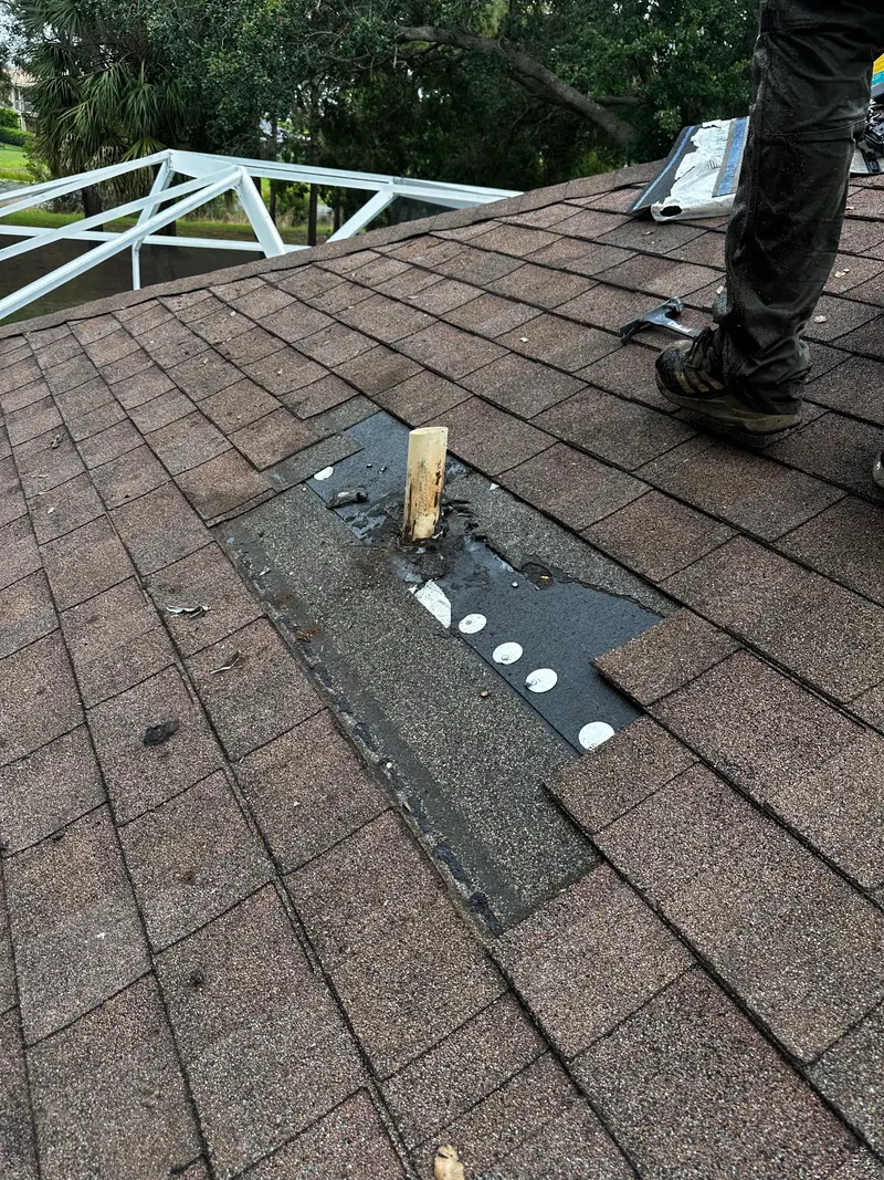 Shingle roof — roof repair