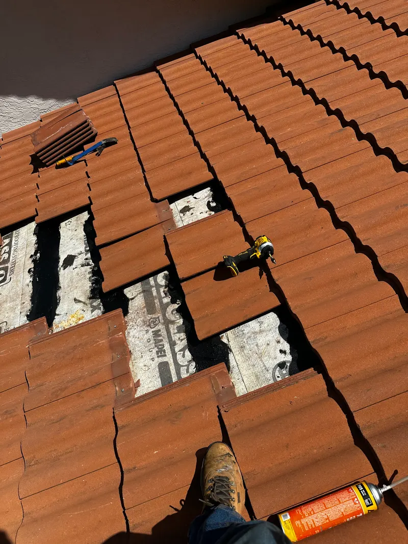 Tile roof — roof repair